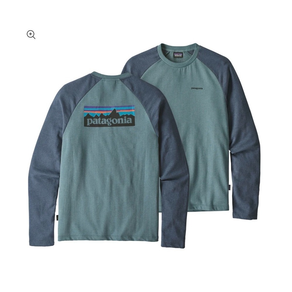 Patagonia Men's P-6 Logo Lightweight Crew Sweatshirt Sz S Gorpcore Outdoor 39550